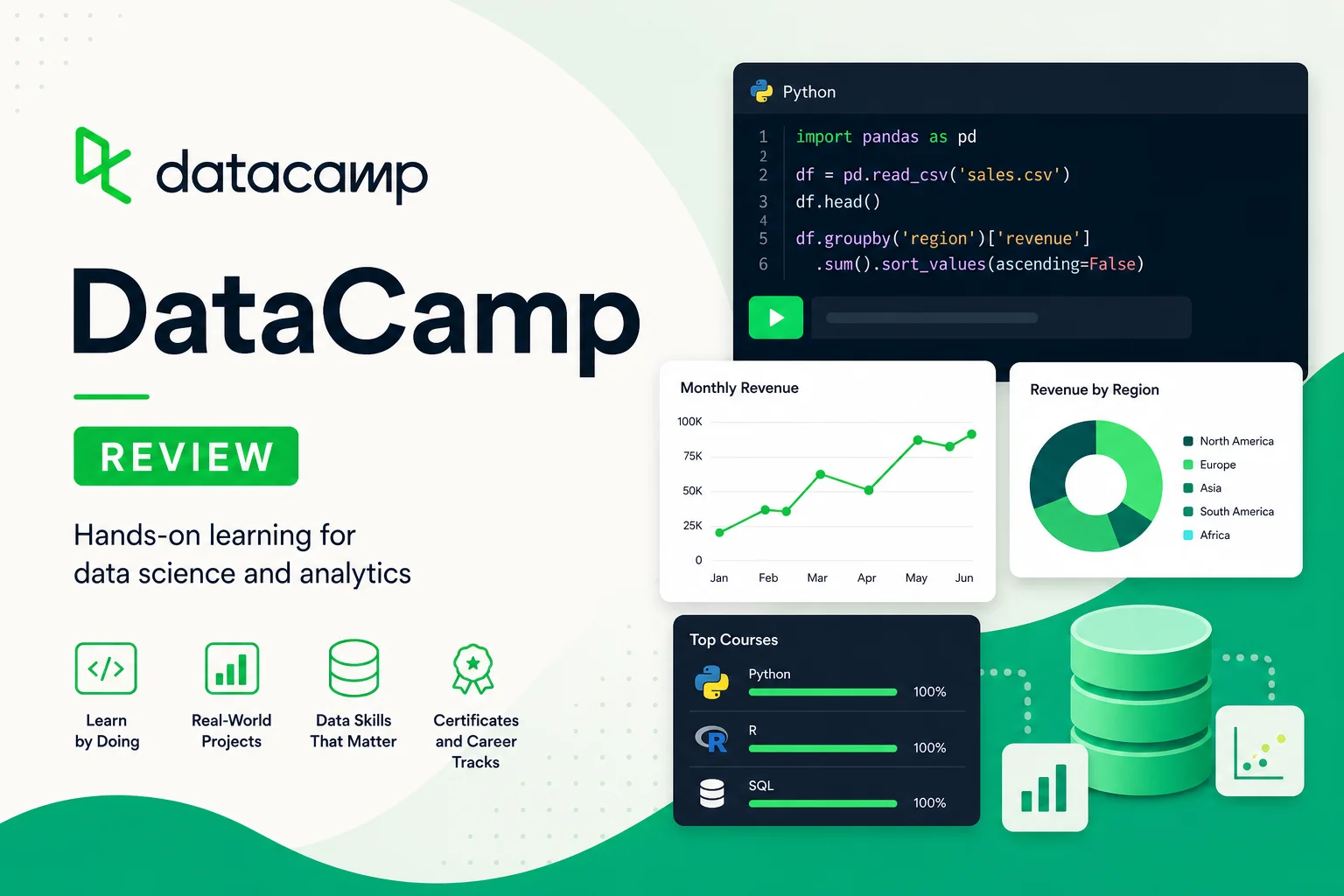 image from DataCamp: Data Science von Grund auf lernen – Test & Partnerprogramm